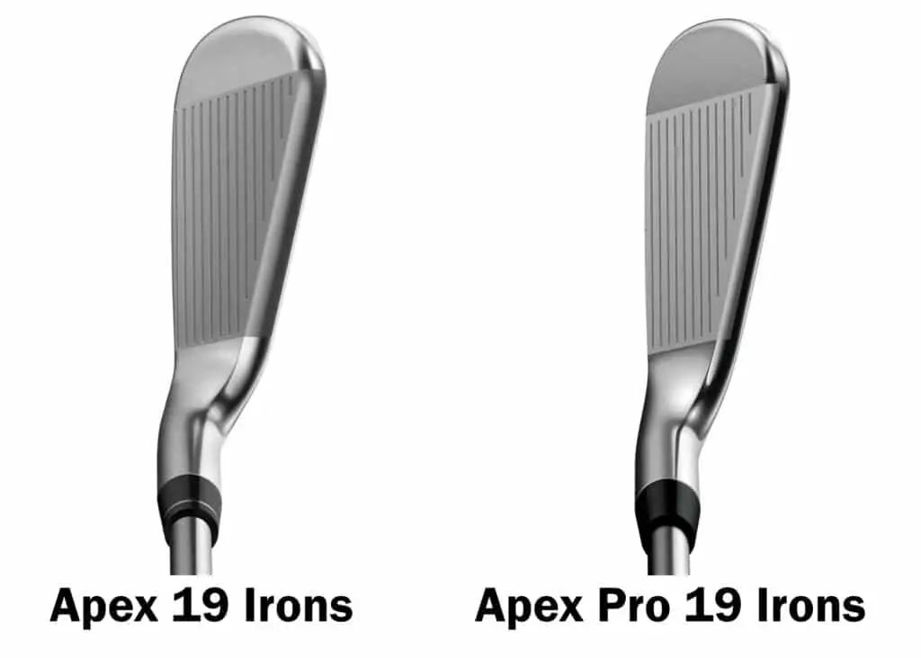 Apex vs Apex Pro - Face Profile - Iron Comparison