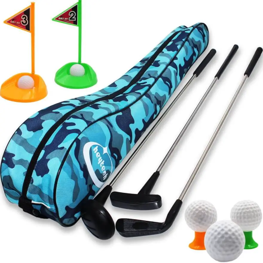heytech Kids toy golf clubs deluxe set 2