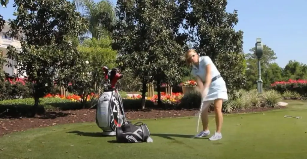 Practicing Anika Sorenstam Head Release