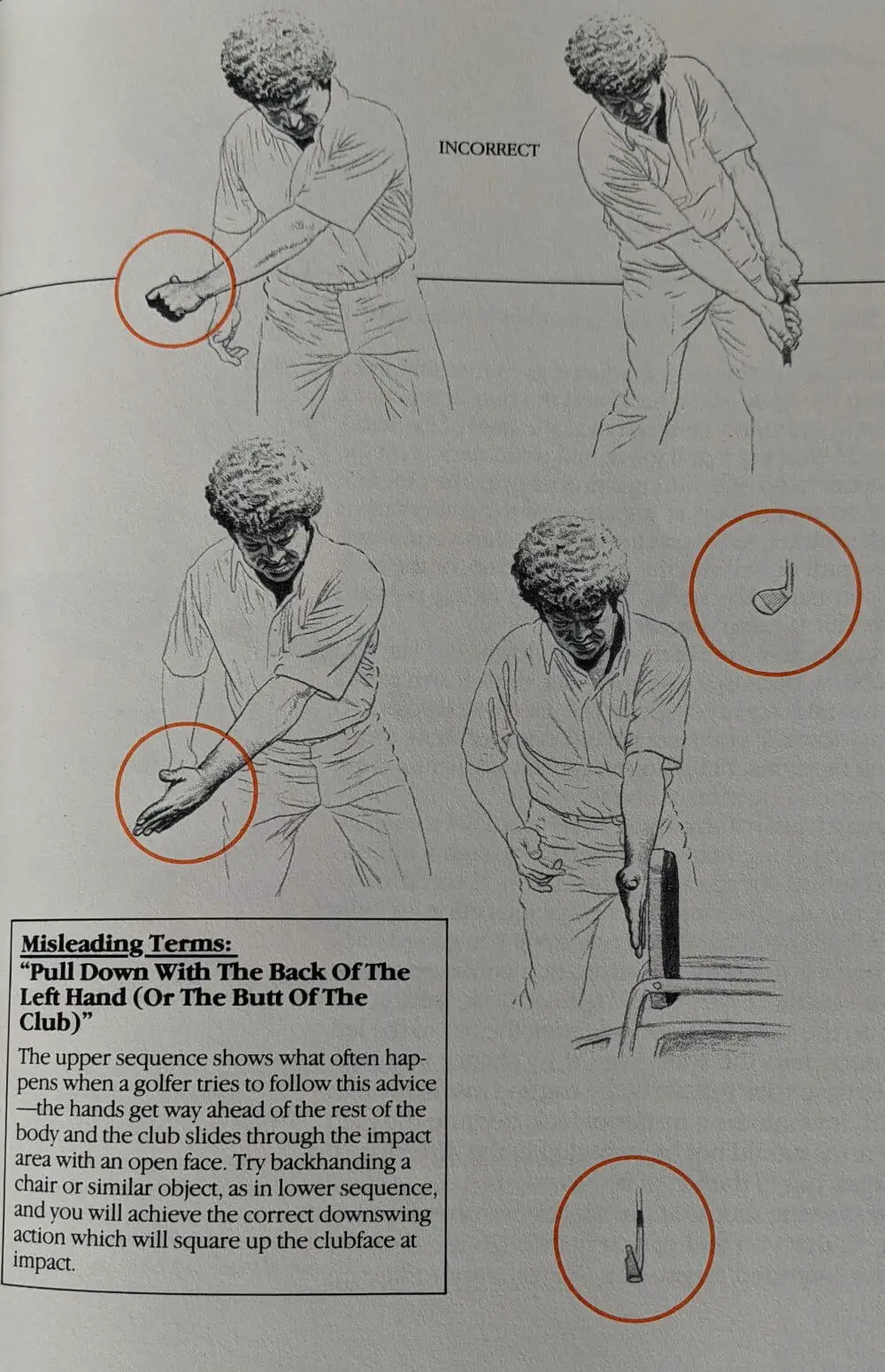 Misleading Term - Pull Down with the Back of the Left Hand